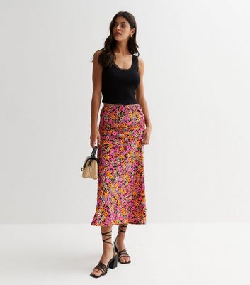 New look hotsell long floral skirt