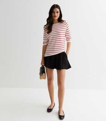 Sunshine Soul Red Stripe Fine Knit Jumper