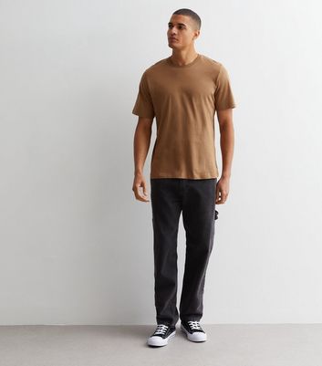 Men's Jack & Jones Rust Cotton Crew Neck T-Shirt New Look