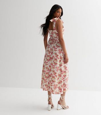 New look sale white floral dress