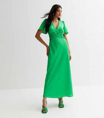 Austin jacquard angel store sleeve maxi dress