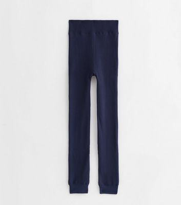 Fleece lined cheap navy leggings