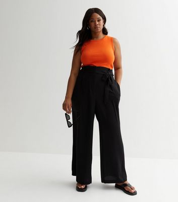 Brown Check Wide Leg Trousers | New Look