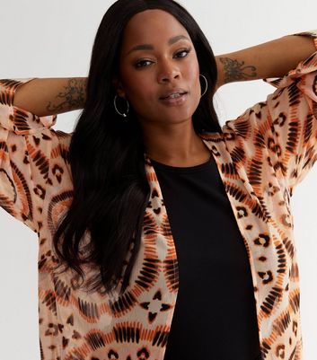 Orange hot sale kimono jacket