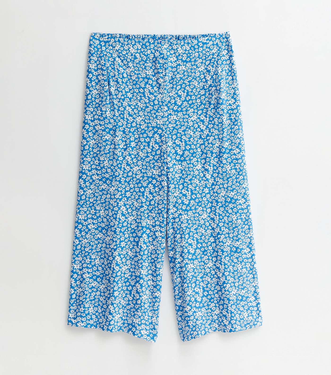 Maternity Blue Ditsy Crop Trousers Image 5