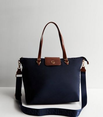 Navy handbags new look on sale