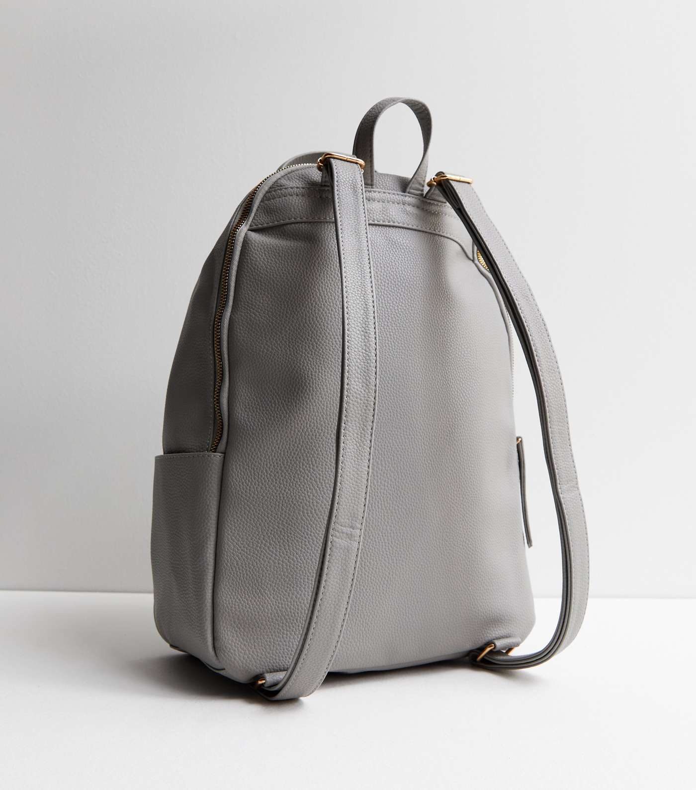 Grey Pocket Front Backpack Image 3