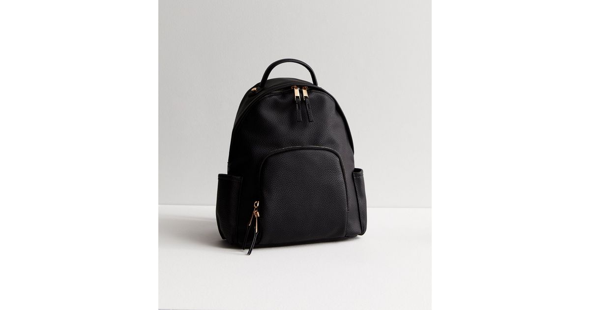 Black Mini Backpack New Look