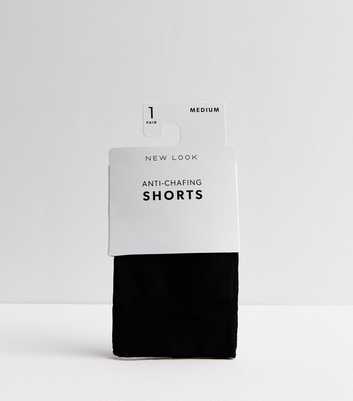Black 80 Denier Anti-Chafing Shorts