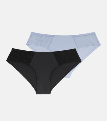 2-pack seamless bikini briefs - Dark grey - Ladies