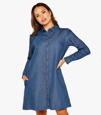 Womens Sleeveless Denim Shirt Ladies Light Blue Jean Shirts Size 8 10 12 New  | eBay