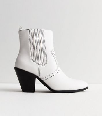 White leather best sale cowboy boots