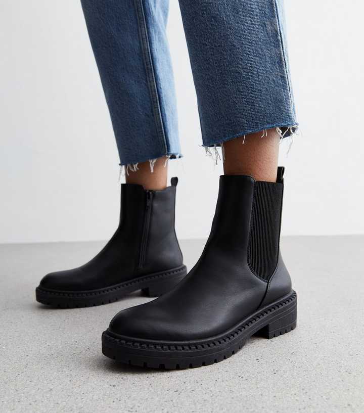 black chelsea boots womens new look