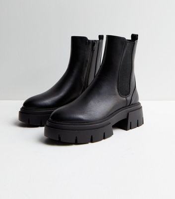 Chunky cleated chelsea hot sale boots