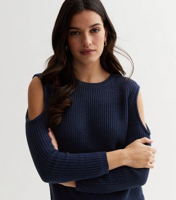 Cold shoulder clearance jumper new look