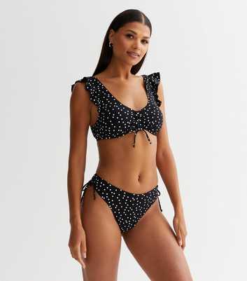 Black Spot High Leg Bikini Bottoms