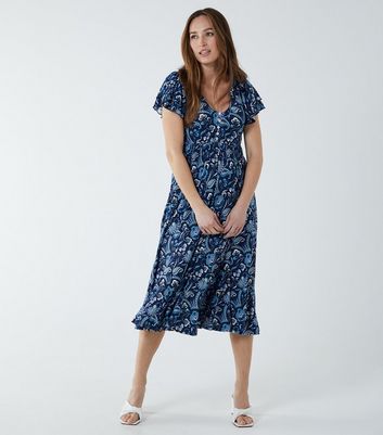 New look navy on sale dress