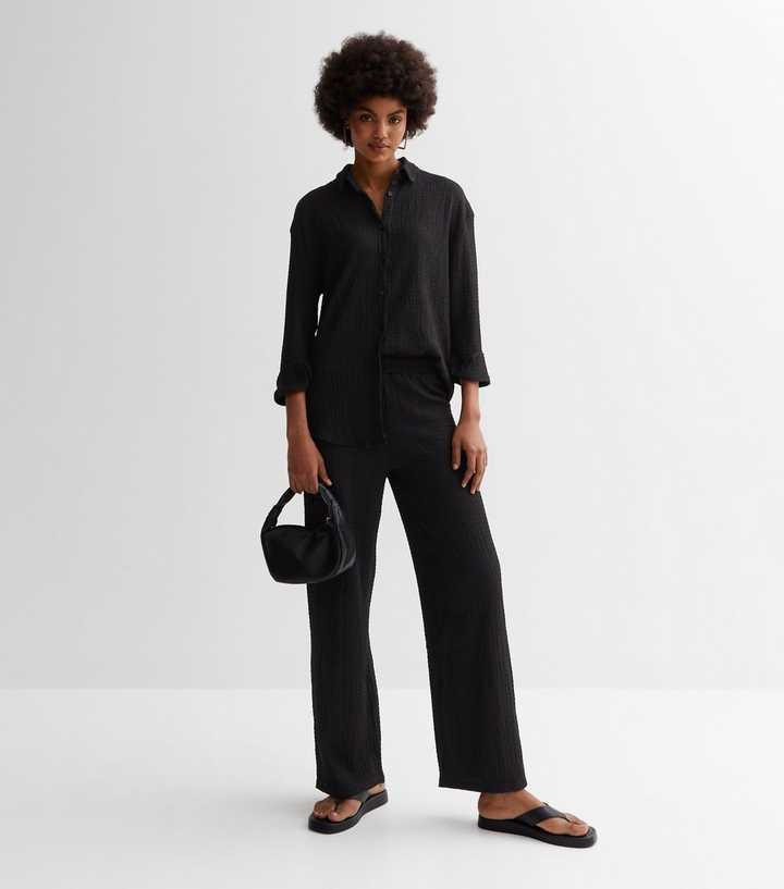 Blue Vanilla Black Trouser and T-Shirt Set