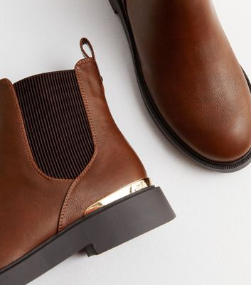 New look clearance tan chelsea boots