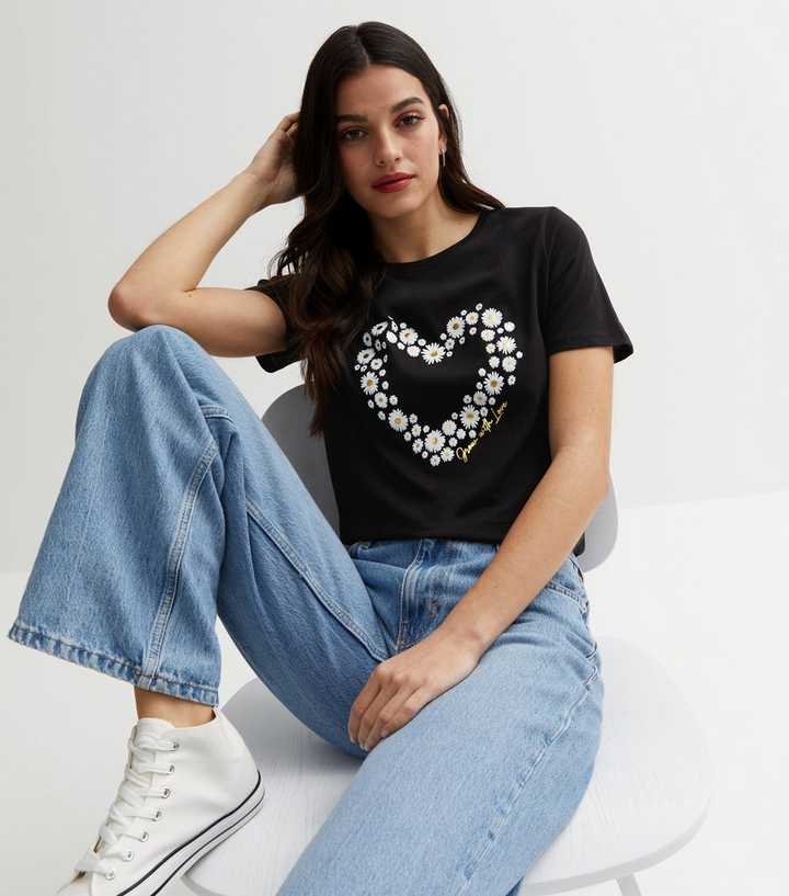 new look daisy t shirt