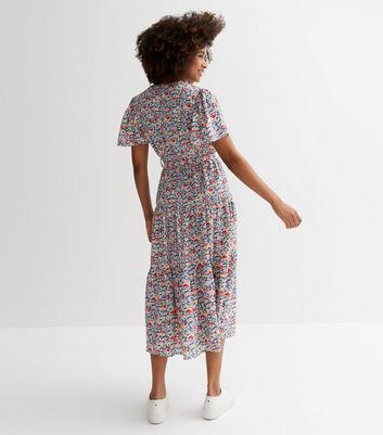 Miss selfridge clearance floral midi dress