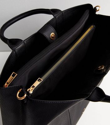 New look black tote on sale handbag