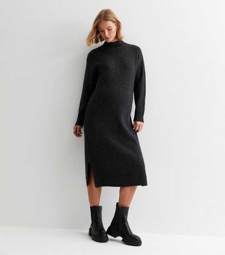 Green Pleated Knit Combination Dress Zara Green Knit Dress Zara Green Ribbed  Midi Gem