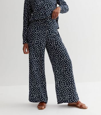 Navy polka best sale dot trousers