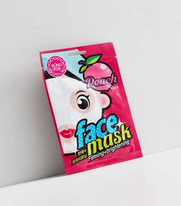 Bling Pop Bright Pink Peach Firming Face Mask
