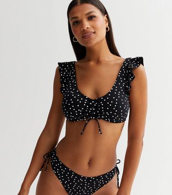 Womens ruffle cheap bikini top