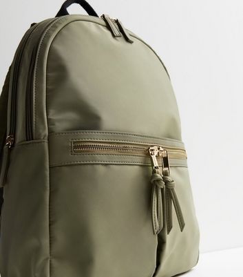 Khaki green online backpack