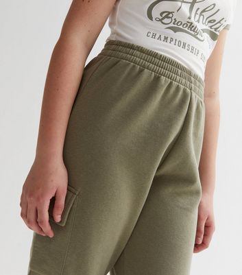 Ladies hot sale khaki joggers