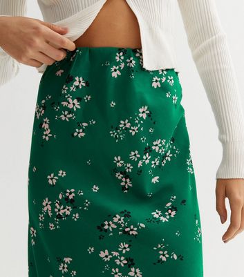 Floral pencil 2024 skirt new look