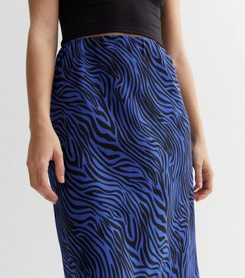 Black zebra hotsell print paperbag skirt