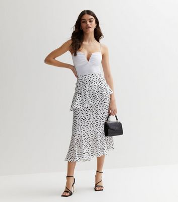 Ruffle skirt new look top