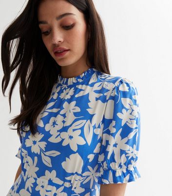 Oasis blue floral sales dress