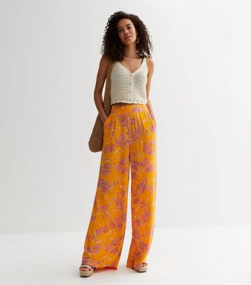 Buy RHESON Orange Womens 2 Pocket Solid Pants  Shoppers Stop