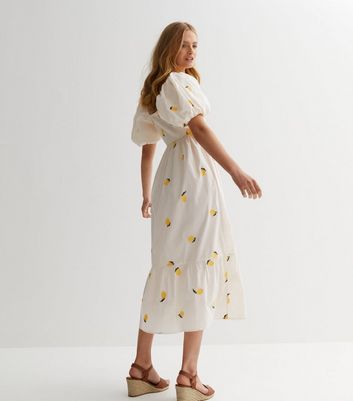 New look hotsell lemon dress