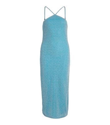 Light blue shop glitter dress