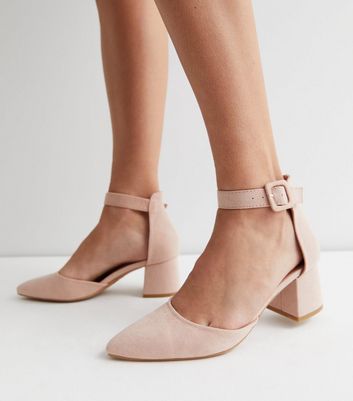 Mid block heel online court shoes