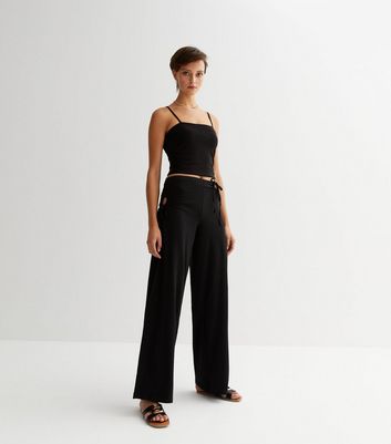 Peruzzi Side Ruched Crop Trouser – Choice Boutique