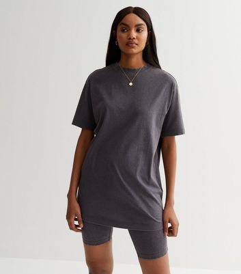 Grey t shirt with shorts best sale