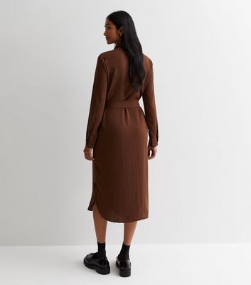 Brown shirt cheap dress uk