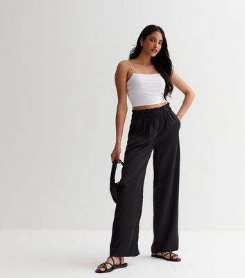 High Waisted Wide Leg Satin Trouser in Pewter | High waisted pants outfit,  Fashion outfits, Outfits