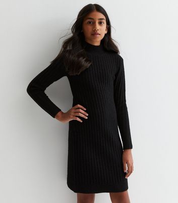 Girls knitted cheap jumper dress