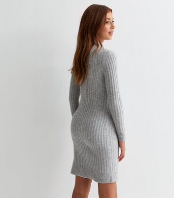 Girls knitted hot sale jumper dress