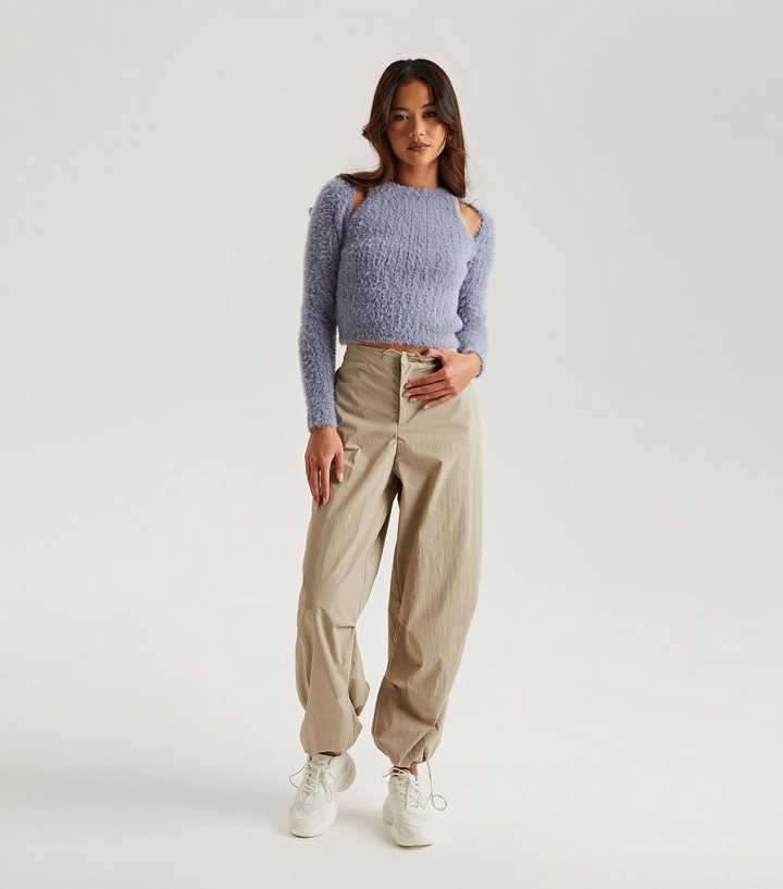 Urban Bliss Stone Parachute Trousers