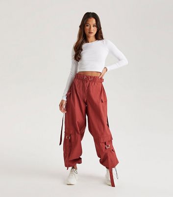 Loose Fit Women Cargo Trousers Cargo Pants Multi Pockets Joggers Hip Hop  Trouser | eBay