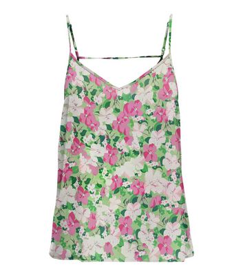 ONLY Green Floral Cami New Look