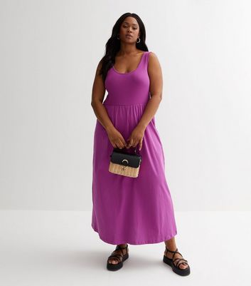 Pink and hotsell purple maxi dress